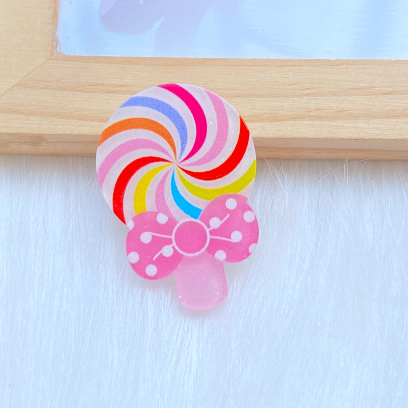 10 vnt. Nauja miela akrilo ledinukų serija plokščia nugara Cabochon Scrapbooking Hair Bow centro puošmenos „pasidaryk pats“ priedai