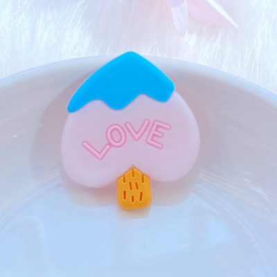 10db új aranyos nyúl, popsicle sorozat PVC rugalmas ragasztó lapos hátú barkács Scrapbook díszítéssel telefon kézműves dekoráció