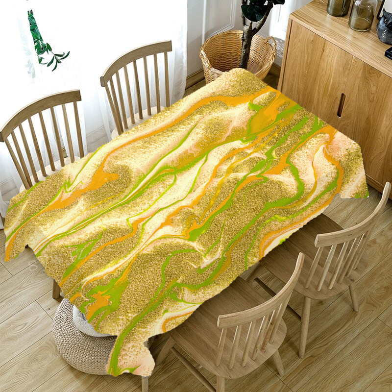 Modes marmora galdauts taisnstūrveida kafijas galdiņš restorāns kāzu dekors ūdensizturīgs virtuves galdauts kamīna pārsegs