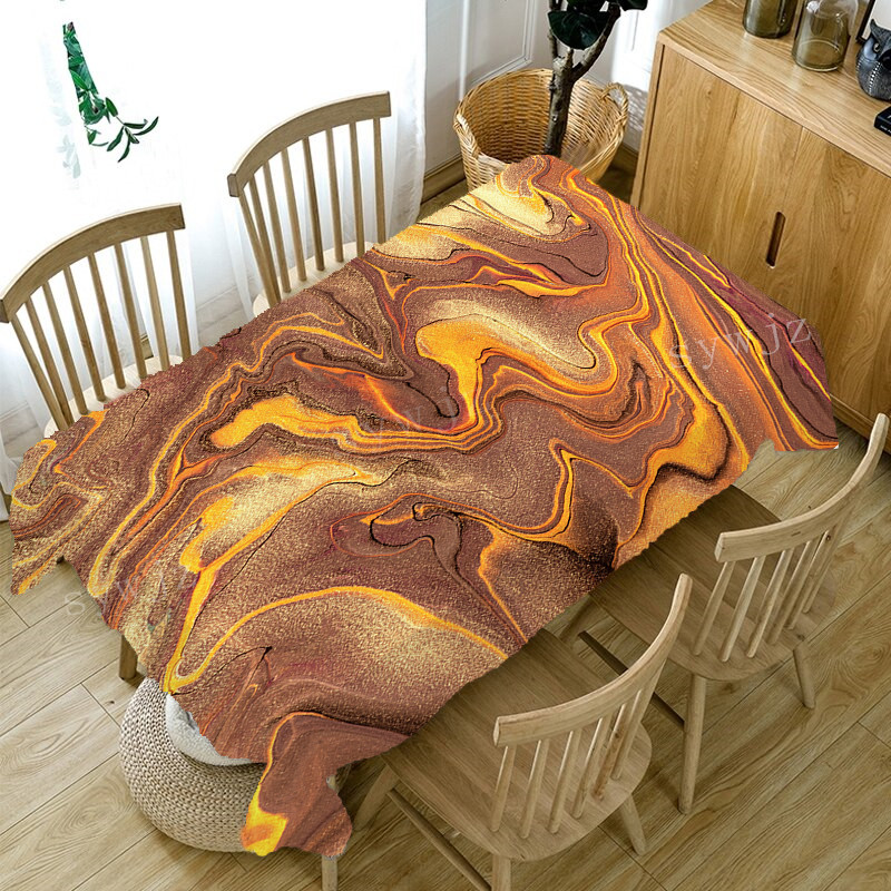 Modes marmora galdauts taisnstūrveida kafijas galdiņš restorāns kāzu dekors ūdensizturīgs virtuves galdauts kamīna pārsegs