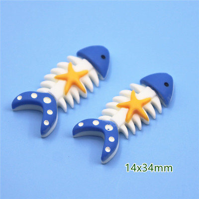 10 vnt. Krabas / Buriavimas / Šlepetės / Delfinai / Dreifavimas / Žuvėdra / Žuvų derva Plokščia nugara "Pasidaryk pats" Hair Bow Center Scrapbooking amatai