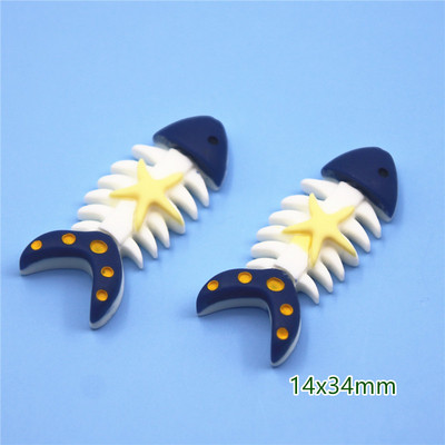 10 vnt. Krabas / Buriavimas / Šlepetės / Delfinai / Dreifavimas / Žuvėdra / Žuvų derva Plokščia nugara "Pasidaryk pats" Hair Bow Center Scrapbooking amatai