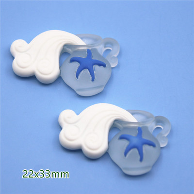 10 vnt. Krabas / Buriavimas / Šlepetės / Delfinai / Dreifavimas / Žuvėdra / Žuvų derva Plokščia nugara "Pasidaryk pats" Hair Bow Center Scrapbooking amatai