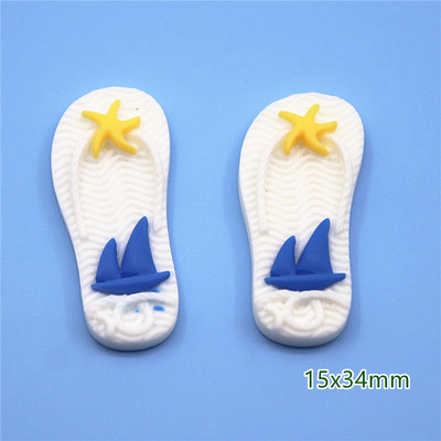 10 vnt. Krabas / Buriavimas / Šlepetės / Delfinai / Dreifavimas / Žuvėdra / Žuvų derva Plokščia nugara "Pasidaryk pats" Hair Bow Center Scrapbooking amatai