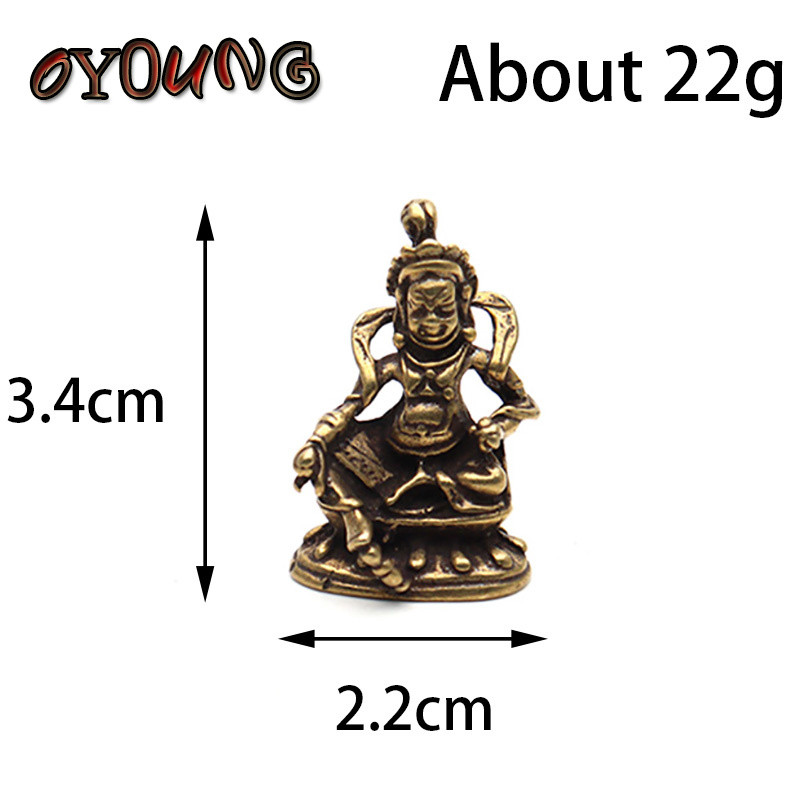 Réz Nepál Mahakala Buddha Miniatűrök Figurák Díszek Otthoni Dekorációk Kiegészítők Retro sárgaréz Buddha szobor Íróasztal dekoráció