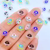 50 gab. Jauns, gudrs 7*9 mm sveķu mini karikatūra planēta plakans muguras kabošons nagu uzlabošanai Kawaii DIY rotājumi aksesuāri