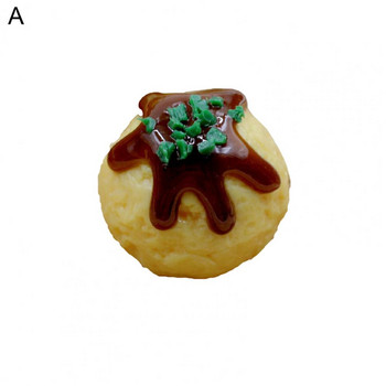 Сладък ярък цвят Висока симулация Изкуствена топка за октопод Фалшива храна Симулация на домашен декор Модел на храна Симулирана храна