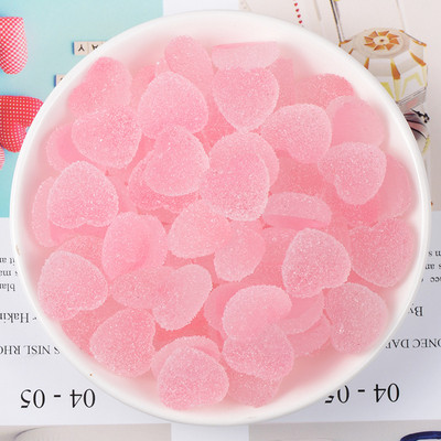 10 kom Mini Heart Heart Heart Resin Mekani bomboni Diy Minijaturni dodaci Ukrasi Mini figurice Materijal za rukotvorine Flatback Charms