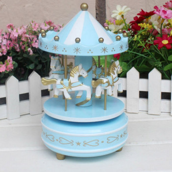 2023 Въртележка за декорация на торта Коледна музикална кутия Музикална кутия Изпратете подаръци за рожден ден на момичета Творчески декорации за печене Музикална кутия