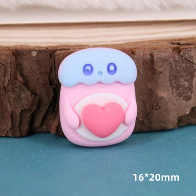 10 tk. Uus armas südamekujuline multikas leivavaiguga kabošon Scrapbooking DIY ehted juuksenõelad käsitöökaunistustarvikud