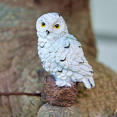 Minisimulatsioonid Öökulli kaunistused Armas öökulli kujundus Haldjaaed Kääbusvaigust öökulli kujukesed Samblad Maastikud Käsitöö Kodukaunistused