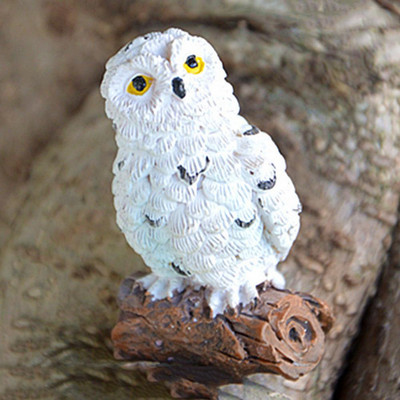 Minisimulatsioonid Öökulli kaunistused Armas öökulli kujundus Haldjaaed Kääbusvaigust öökulli kujukesed Samblad Maastikud Käsitöö Kodukaunistused