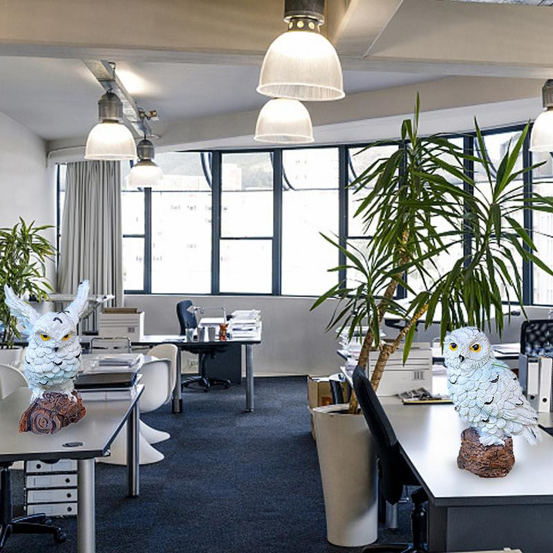 Minisimulatsioonid Öökulli kaunistused Armas öökulli kujundus Haldjaaed Kääbusvaigust öökulli kujukesed Samblad Maastikud Käsitöö Kodukaunistused