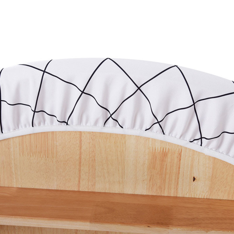 Ūdensnecaurlaidīgs apaļā galda pārklājs, elastīgs, piestiprināts lapas, apdrukāts galdauts, svītrains eļļas necaurlaidīgs stiepšanās aizsargs mājas virtuves dekors