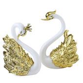 Gulbis Modelis Jauki figūriņas Kolekcionējamie Gudrs Automašīnas Salona Tortes Top Dekors Mīlestības Tēmas Noformējums Dzīvojamās istabas Noformējums 2gab