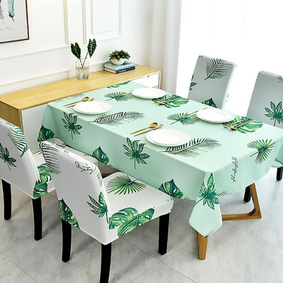 Troopilise rohelise taime palmileht Monstera Cactus laudlina laua jaoks Veekindel laudlina õues pikniku grilli kaunistamiseks
