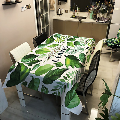 Troopilise rohelise taime palmileht Monstera Cactus laudlina laua jaoks Veekindel laudlina õues pikniku grilli kaunistamiseks
