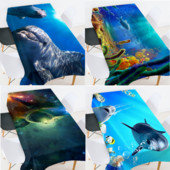 Zemūdens piejūras ainava Galdauts galdauts galdauts galdauts ūdensizturīgs galdauts galda pārklājs mētelis pagānu dekors