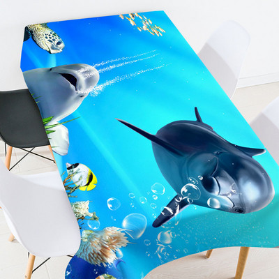 Zemūdens piejūras ainava Galdauts galdauts galdauts galdauts ūdensizturīgs galdauts galda pārklājs mētelis pagānu dekors