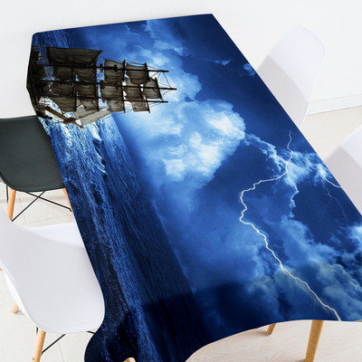 Zemūdens piejūras ainava Galdauts galdauts galdauts galdauts ūdensizturīgs galdauts galda pārklājs mētelis pagānu dekors