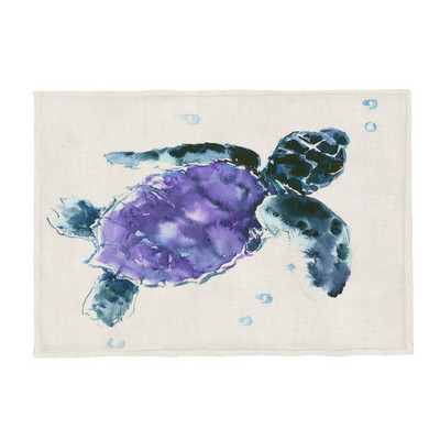 Karščiausias jūrinio vėžlio mados kilimėlis Odinis vėžlys geometrinis stalas vaikiškas servetėlių padėkliukas poliesteris ir linas