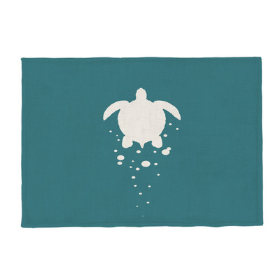 Karščiausias jūrinio vėžlio mados kilimėlis Odinis vėžlys geometrinis stalas vaikiškas servetėlių padėkliukas poliesteris ir linas