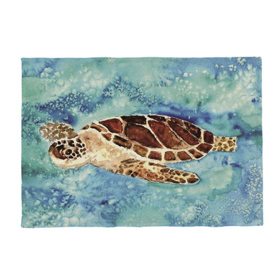 Karščiausias jūrinio vėžlio mados kilimėlis Odinis vėžlys geometrinis stalas vaikiškas servetėlių padėkliukas poliesteris ir linas