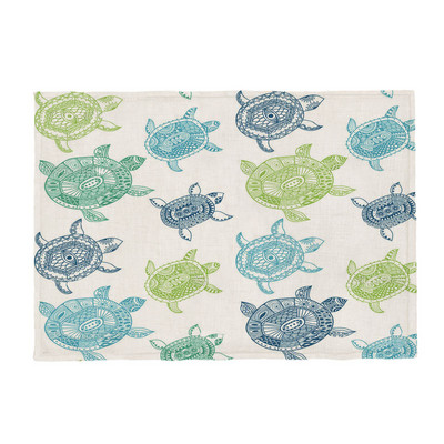 Karščiausias jūrinio vėžlio mados kilimėlis Odinis vėžlys geometrinis stalas vaikiškas servetėlių padėkliukas poliesteris ir linas