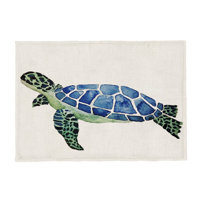 Karščiausias jūrinio vėžlio mados kilimėlis Odinis vėžlys geometrinis stalas vaikiškas servetėlių padėkliukas poliesteris ir linas