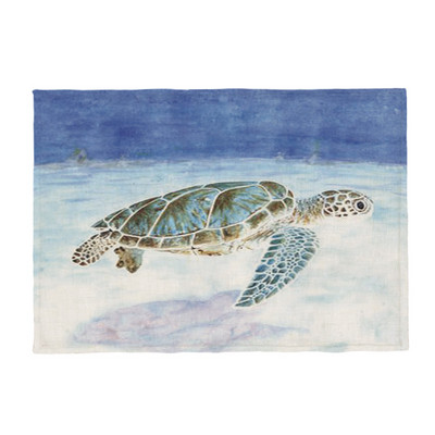 Karščiausias jūrinio vėžlio mados kilimėlis Odinis vėžlys geometrinis stalas vaikiškas servetėlių padėkliukas poliesteris ir linas