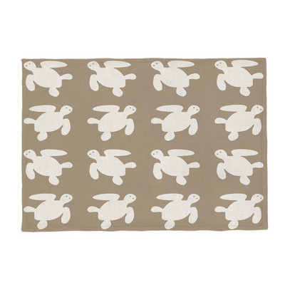 Karščiausias jūrinio vėžlio mados kilimėlis Odinis vėžlys geometrinis stalas vaikiškas servetėlių padėkliukas poliesteris ir linas