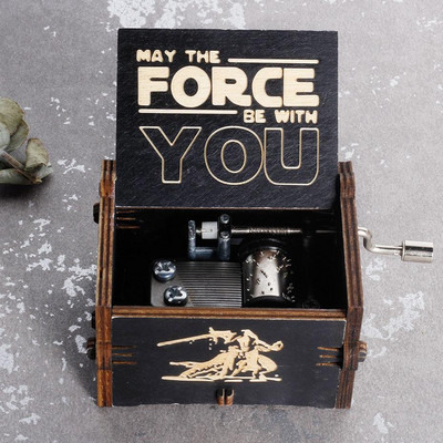 Käsitsi nikerdatud puidust muusikakast You Are My Sun La La Land Queen Jurassic teemaline kingitus jõuludeks uueks aastaks