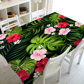 Tropu palmu lapu galdauts Mājas virtuve Galdauts Kāzu svētku ballīte Taisnstūrveida kafijas galdiņš galdauts pludmales dvielis