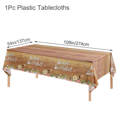 Drugelio gimtadienio vakarėlio vandeniui atspari staltiesė pavasario vasara lauko drugelių vakarėlio stalo dekoras Mergina su gimtadieniu vakarėlio dekoras