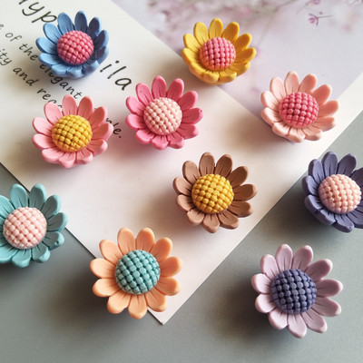 10gab. Candy Flower matēti sveķu magnēti. Radošie korejiešu 3D magnēti Karikatūras magnēti Mājas dekors