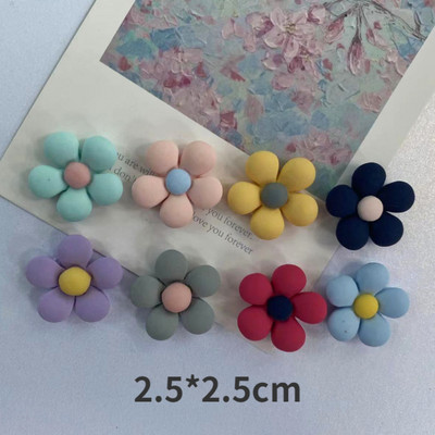 10gab. Candy Flower matēti sveķu magnēti. Radošie korejiešu 3D magnēti Karikatūras magnēti Mājas dekors