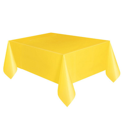 Krāsains galdauts Plastmasas vienreizējās lietošanas ciets taisnstūra galdauts Pārklājumi Kāzu Ziemassvētku Draugu ballītes pulcēšanās pusdienu galds