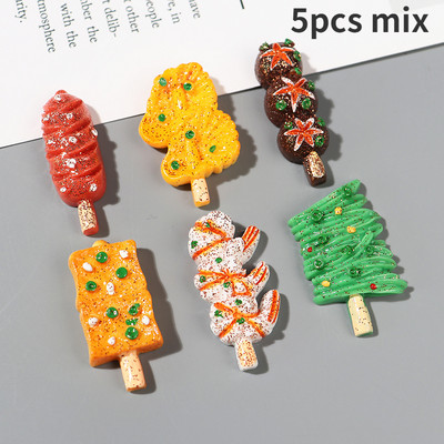 5gab. Simulācijas pārtikas sveķu aksesuāri Hamburgas suši picu ledusskapis Mājas dekorēšanas magnēti ledusskapjiem