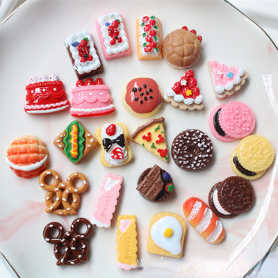 5gab. Simulācijas pārtikas sveķu aksesuāri Hamburgas suši picu ledusskapis Mājas dekorēšanas magnēti ledusskapjiem