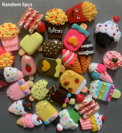 5gab. Simulācijas pārtikas sveķu aksesuāri Hamburgas suši picu ledusskapis Mājas dekorēšanas magnēti ledusskapjiem