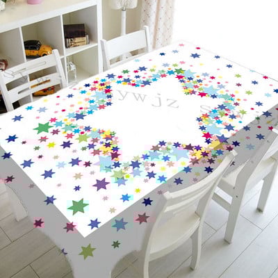 Față de masă evreiască ebraică decor de sărbători Față de masă dreptunghiulară Paște Fericit Față de masă Decor de petrecere Masă de bucătărie Fețe de loc Pesach Seder