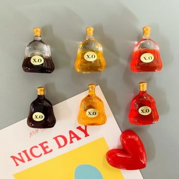 Μπουκάλια ποτών Cute Κουζίνα Ψυγείο Μαγνήτες Πρακτική Διακοσμητική Μαγνητική Ρητίνη Διακόσμηση σπιτιού