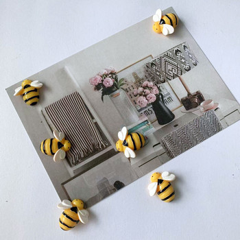 5 бр. Творчески полуизмерни магнити за хладилник от пчелна смола Декорация на дома