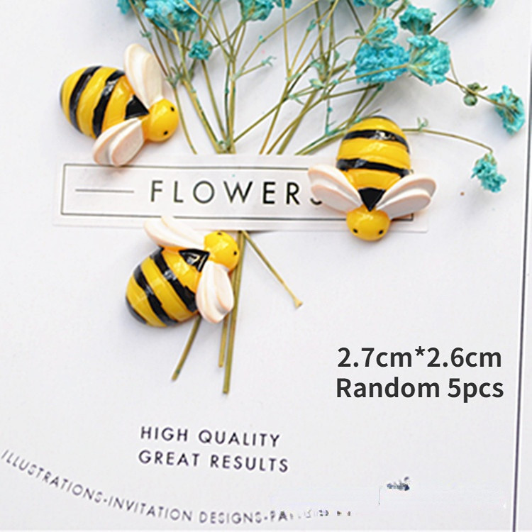 5 tk Creative poolmõõtmelised mesilasvaigust külmkapimagnetid kodukaunistuseks