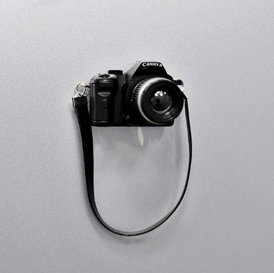 Retro fényképezőgép hűtő matrica mágnes 3D háromdimenziós személyiség mágnes mágnes konyhai lakberendezés