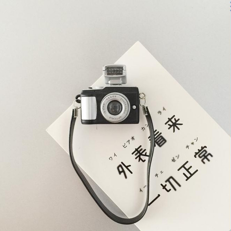 Retro fényképezőgép hűtő matrica mágnes 3D háromdimenziós személyiség mágnes mágnes konyhai lakberendezés