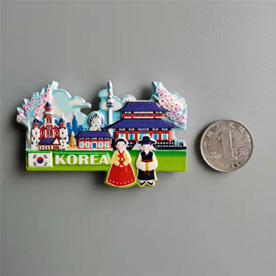 Šaldytuvo magnetai Dekoras Japonija Korėja Vokietija Rusija Naujoji Zelandija Italija Turkija Peru Turistų Suvenyras Magnetinis Šaldytuvas Įklijuoti dovanos