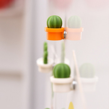6 τμχ Κάκτος Ψυγείο Μαγνήτης Ψυγείο Μαγνητικό αυτοκόλλητο 3D Χαριτωμένο παχύφυτο Υπενθύμιση πίνακα μηνυμάτων Διακόσμηση σπιτιού Κουζίνα