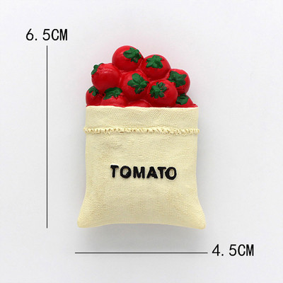 Simulācijas pārtikas piezīmes uzlīme Maizes cepeškrāsns Tomāts Olu Tējkanna Piens Mājas apdare Ledusskapja magnēts Dāvanu dekors virtuvei