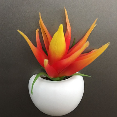 Simulācijas augu ledusskapja magnēti Bonsai sulīgo augu magnētu poga podos augu ledusskapja uzlīme Mājas dekorēšana